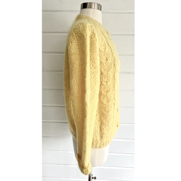 Rosanna Yellow Cable Knit Cardigan - Picture 2 of 9